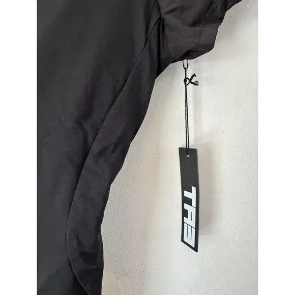 NWT TA3 Short Sleeve Surfy One Piece Corset Swimsuit Black Medium Short - Picture 8 of 11